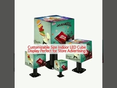 Dimensão personalizável Indoor LED Cube Display Perfeito para a publicidade da loja