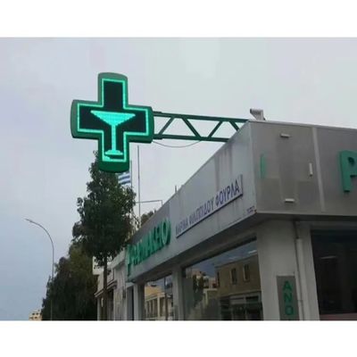 IP65 Exterior P10 LED Farmácia Cross Display LED Cartão de Visualização Full Color