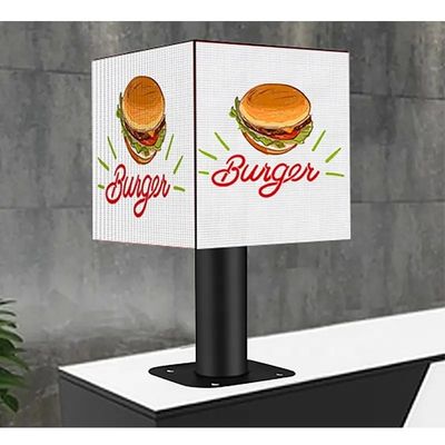 IP31 Magic Cube Commercial LED Display com gabinete selado de ferro e 1/32s de digitalização