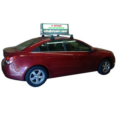 Ecrã LED montado em telhado exterior para carro Top Dimensão personalizada