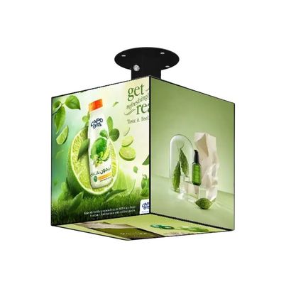 Armário de ferro IP31 para interiores Display LED comercial 3D Cube Led Screen Wifi Control