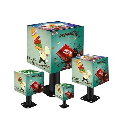 Dimensão personalizável P2.5 Indoor Cube LED Display Screen para publicidade na loja