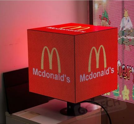 Forma de círculo Serviço frontal Display LED comercial 1R1G1B Pixel com proteção IP31