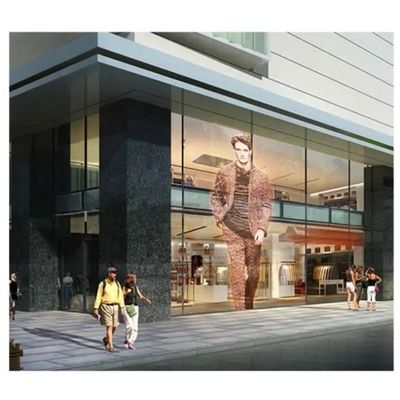 Full Color Flexível Transparente Led Screen Publicidade Led Display Tamanho personalizado