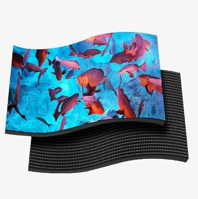 Ecrã de módulo LED curvo flexível para apresentações visuais impressionantes