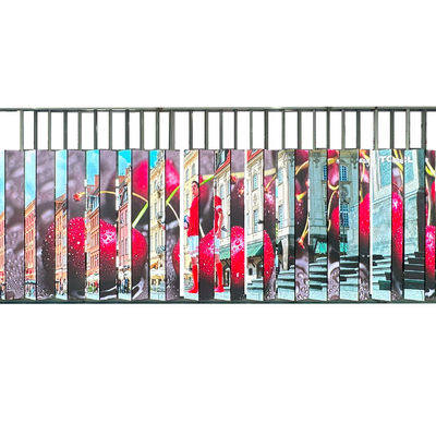 OEM Exterior Creative LED Display, Dual Side Street Pole LED Video Wall